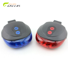 2016 NEW Bicycle LED Light 2 Lasers Night Cycling Bike Saddle Safety MTB Road Rear Lights Lamp Backlight 7 Mode waterproof Lamp