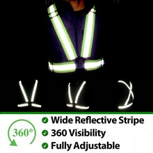 360 Degrees Night Safety Reflective Vest Fit For Running Cycling Sports Outdoor Clothes High Visibility Neon