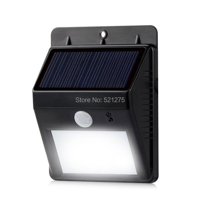 8led solar garden light outdoor solar lamp security lighting sensor night light wall patio deck ...