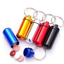 1PCS Outdoor Survival Waterproof Aluminum Medicine Bottles Mini Pocket Pill Bottle Box First Aid Kit EDC Gear Camping Equipment