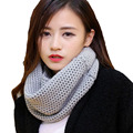2016 Women Winter Thick Warm Knitted Crochet Viscose Scarfs Infinity Cowl Circle Loop Ring Scarves Shawl