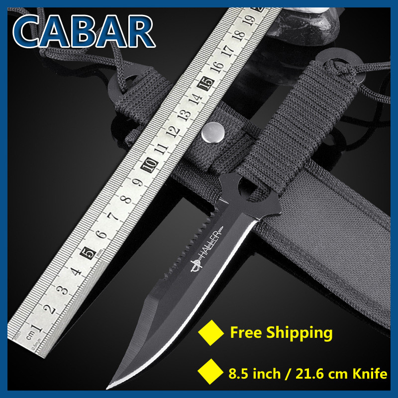 High Quality hunting Knife set Knife Scabbard Bandages Holster 96mm Blade