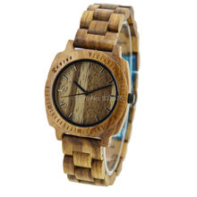 International Brand Luxury Design Wood Material Brand Designer Wood Watch Women Men Zebra Designer Watch