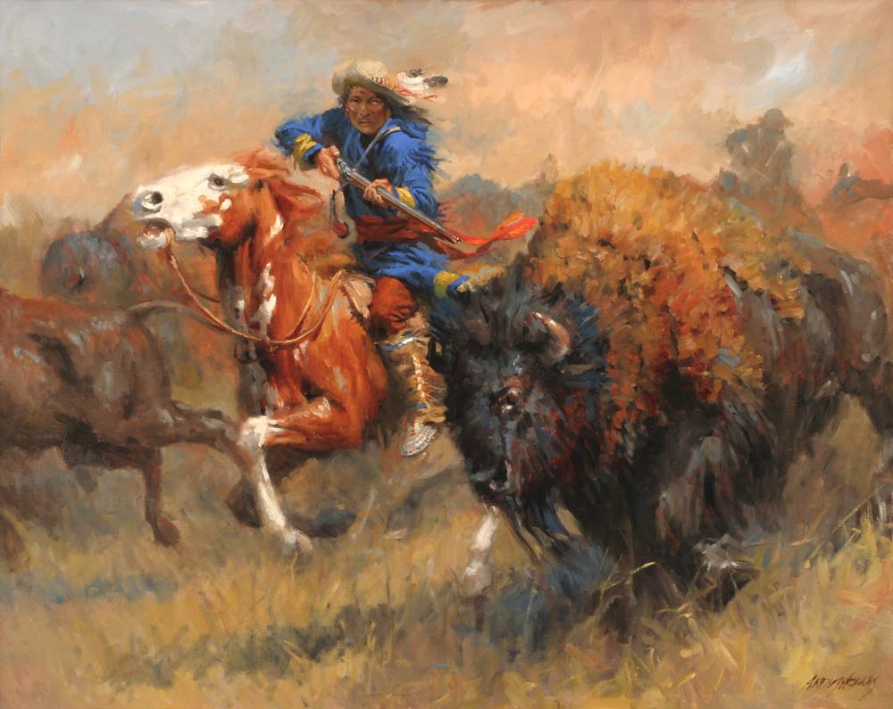 Online kopen Wholesale bizon schilderij uit China bizon ...