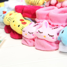 2015 Cartoon anti slip rubber kids socks newborn baby socks for girls boys infant baby cotton