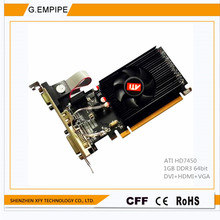 original graphics card Desktop computer game for Sapphire HD7450 1024M DDR3 64bit DVI+VGA+hdmi for ATI free shipping