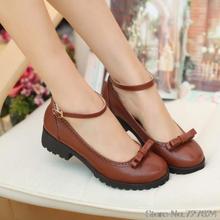 Pumps PU new 40 42 41 Woman’s shoes high heel 3.5CM Thick heel Women’s shoes with heels small yards EUR Size 34-43