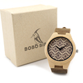 BOBO BIRD New Brand Bamboo Wooden Women s Luxury Leather Band Watches Female Wristwatches as Great