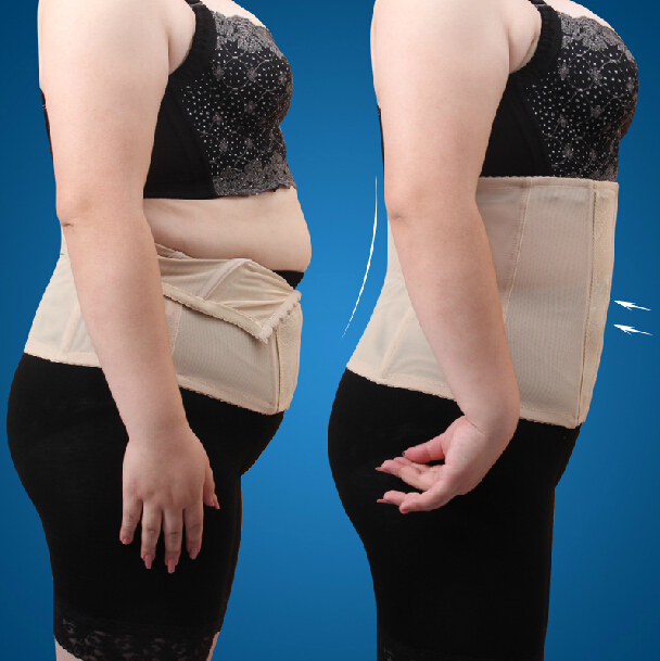 New Women Large Plus Size Waist Cinchers Waist Trainer Fat Burning Slimming Belt Girdle