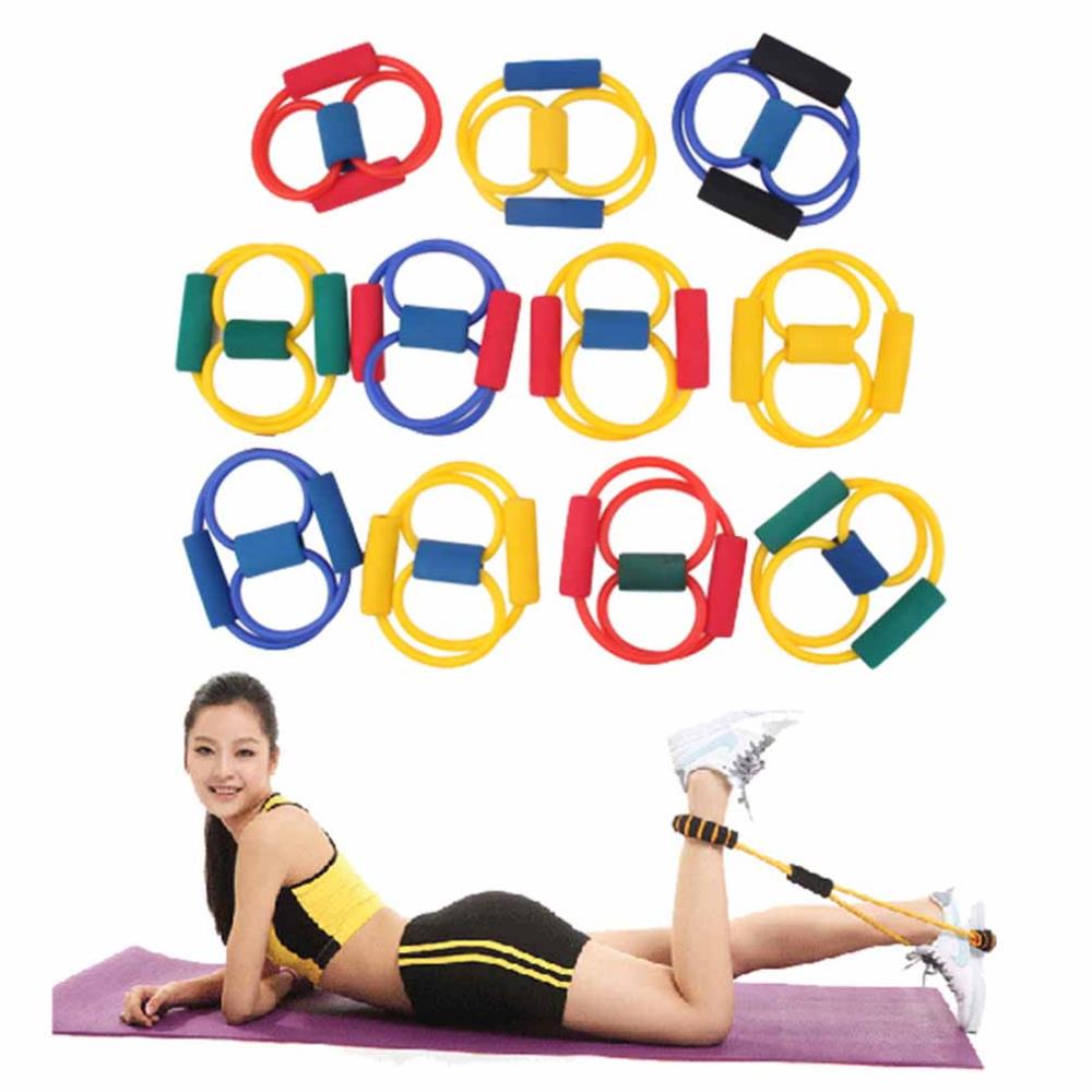 1pcs 8 Type Resistance Sports Expander Rope Workout Exercise Yoga Tube Wholesale