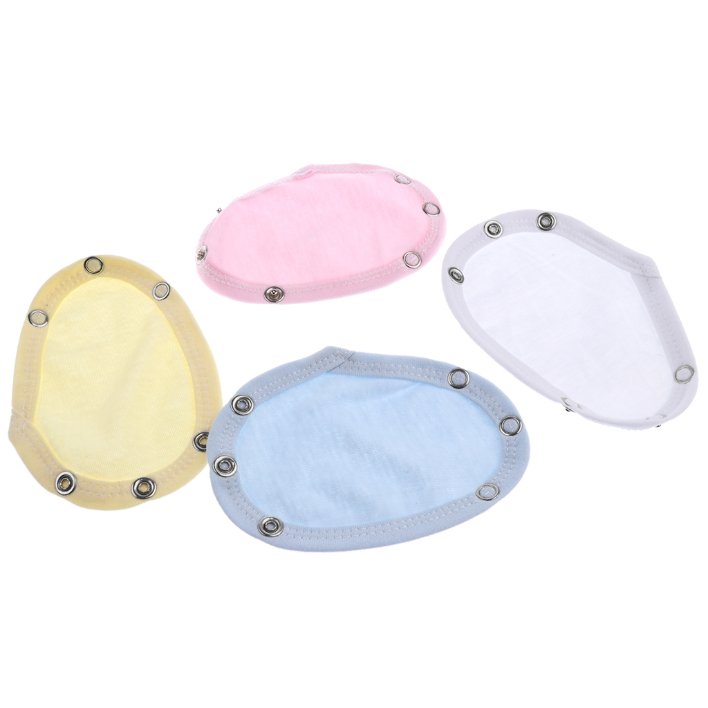 Prettyia 4Pcs Baby Romper Partner Bodysuit Jumpsuit Extender White Color