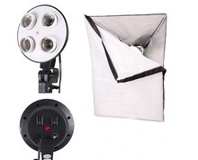 1 to 4 Socket Head 50 x 70cm 27*27 Soft box Photo Video Studio Light E27 CFL Diffuser Photo Studio Softbox