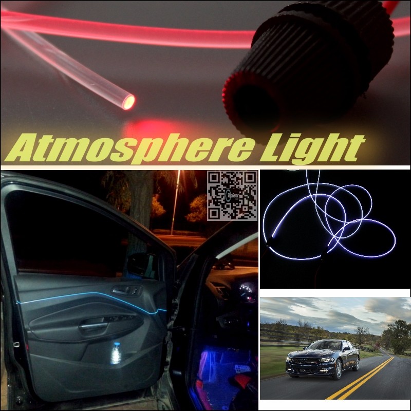 Car Atmosphere Light Fiber Optic Band For Dodge Charger 2006~2015 Furiosa Interior Refit No Dizzling Cab Inside DIY Air light