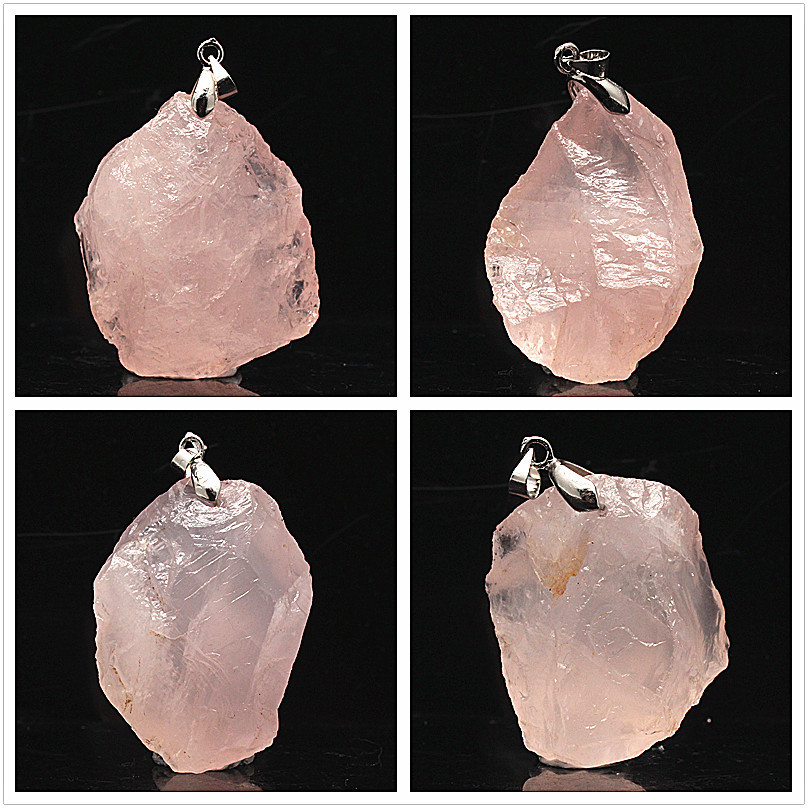 small rose quartz pendant
