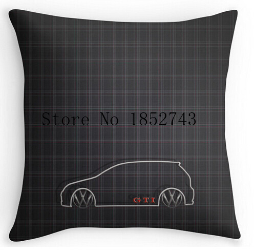 Cool Art Design GTI font b Tartan b font Pillow cases two sides for 12 14