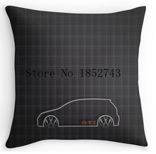 Cool Art Design GTI Tartan Pillow cases(two sides) for 12 ”14”16”18” 20”24” inch free shipping