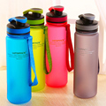 500 650 1000ML Sport Water Bottle Outdoor Travel Cups BPA Free Scrub Portable Tea Plastic Space