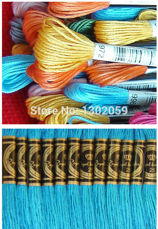 Description Picture 4 of itemTotal 50 Pieces R Royal Floss Embroidery Cross Stitch--Choose Any Colors And Quantity