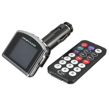 High Quality Convenient Universal Car 1.8″ LCD Kit MP3 MP4 Player Wireless FM Transmitter Modulator USB For SD MMC With Remote