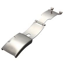 Excellent 18mm 20mm 22mm Stainless Steel Double Press WatchBand Strap Buckle Replacement Clasp Free Shipping