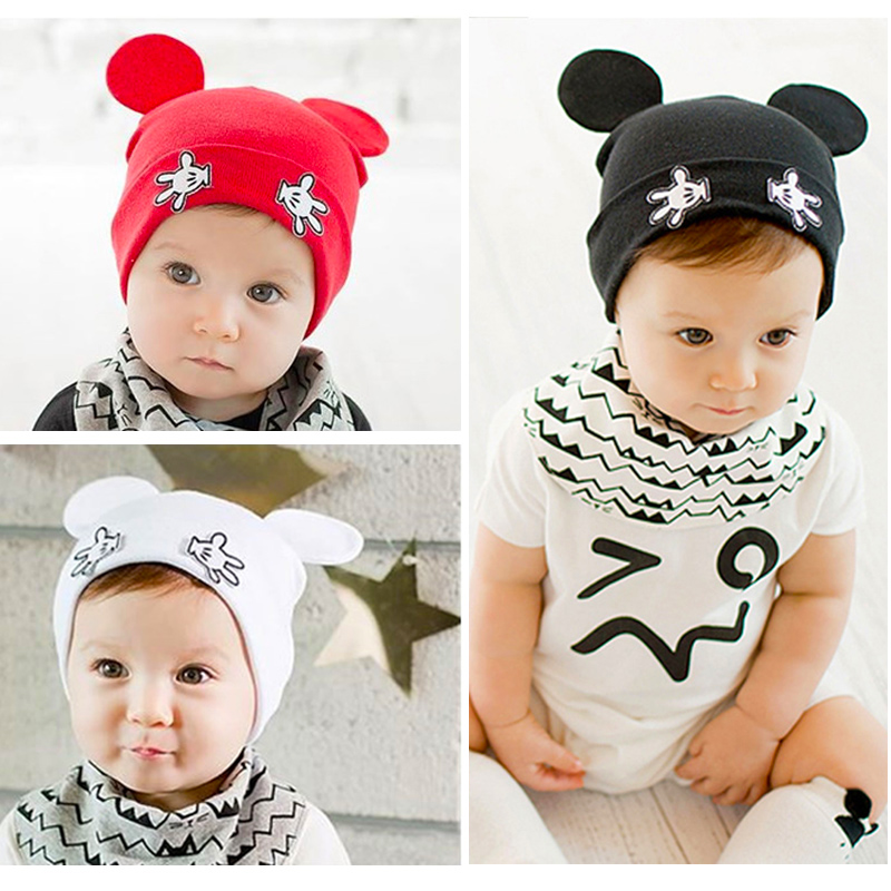 8 24 Month Baby Hats Infant Cartoon Spring Summer Newborn Hat Boys Girls Cute Warm Mouse
