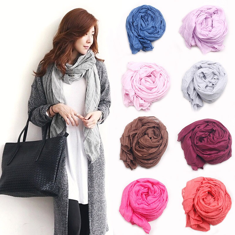 Silk-Scarves-Solid-color-shawls-all-match-women-s-ultra-long-brand-style-winter-scarf-candy