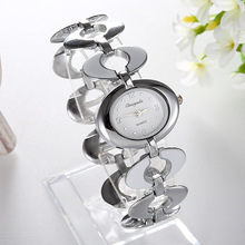2016 Women Lady’s nobler Fashion oval Dial silver Bracelet Watch Time Quartz Wristwatches unique designer female time original