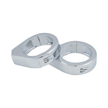 Motorcycle 41mm Chrome Turn Signal Relocation Kit Fork Mounts Clamps For Harley Davidson