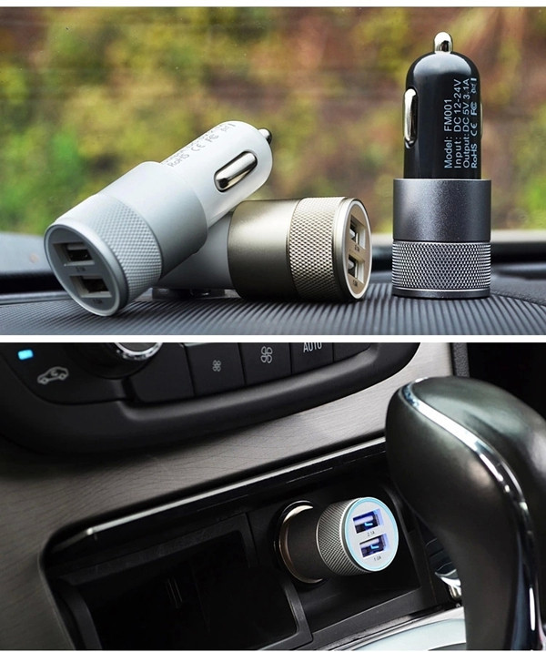 2015 Usb Car-styling Adapter Car Charger 12V-24V Car battery charger Suitable For Any Mobile Phones & Other Electronic Products (7)