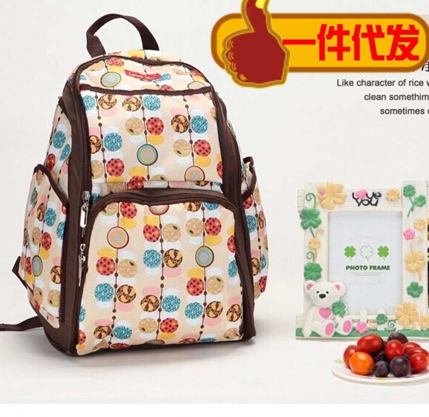 High-end mummy bag backpack backpack multi-function pregnant women bags just yet mother mother bag wholesale spot