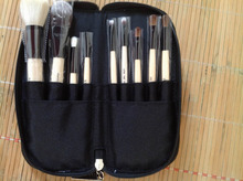 Wholesale Hot Sell 9pcs Mini Makeup Brushes Powder Blush Brush Cosmetic Make Up set with Leather