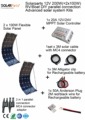 Solarparts 200W DIY RV Marine Kits Solar System 2x100W flexible solar panel 12V 1x 20A MPPT