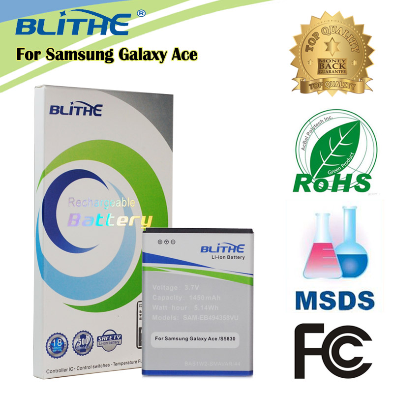 Blithe  Real1450mAh  Samsung Galaxy Ace S5830 Gio S5660 S5670 Pro B7510 i569,      