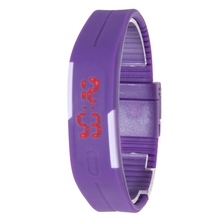 2016 New Fashion Men Women Rubber LED Watch Date Sports Bracelet Digital Wristwatch 5 Colors