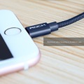 Metal Charge Sync Round Cable Original ROCK Micro USB Cable Cable USB for iPhone 5 Cable