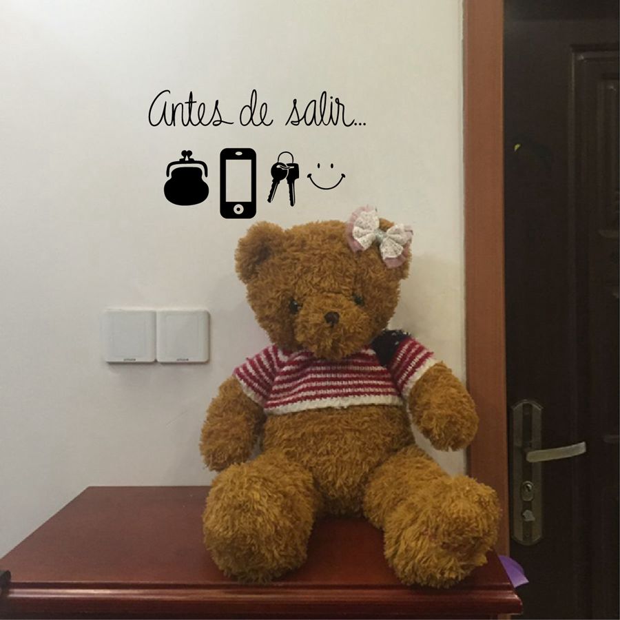 Espanhol de vinil adesivos de parede em casa sala de estar decoração Sala De Estar Em Espanhol ~ Espanhol de vinil adesivos de parede em casa sala de estar decoração
