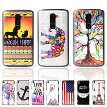 For LG G2 Brand Ultra Thin Owl Cartoon Pattern Matte Hard Plastic Back Case for LG G2 D802 Cell Phone Protective Cover Bags