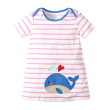 Summer baby girls dress,kids cotton dress,striped dress,cute cartoon patches,3 colors collection,next clothing style (1-6 yrs)