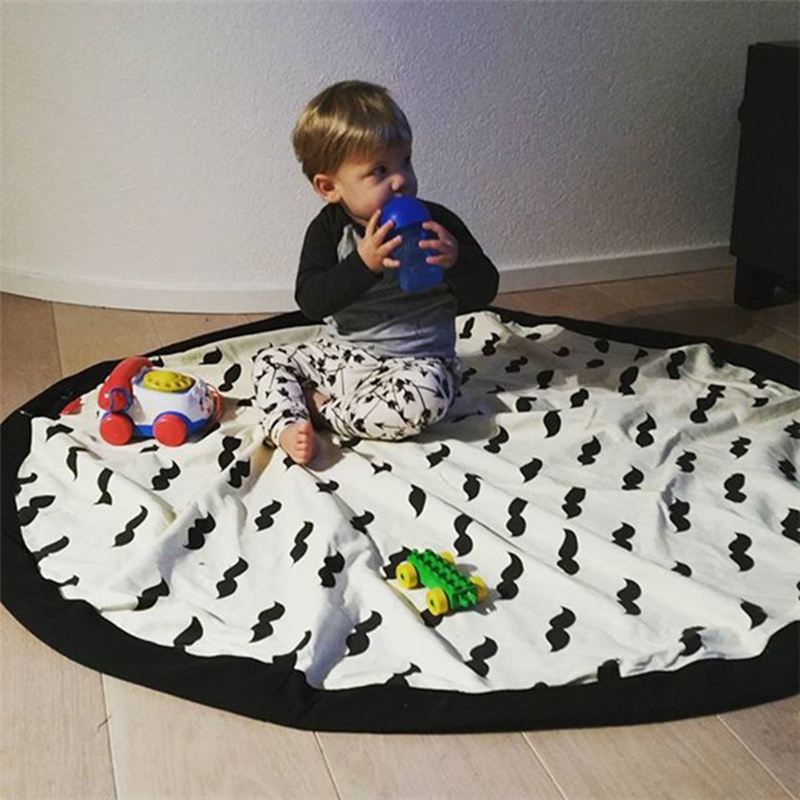 Portable kids Toy Storage Bag Play Mat large canva...