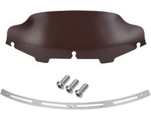 Slotted Stock Batwing Trim+6″ Smoke Windshield For Harley Touring Electra Glide