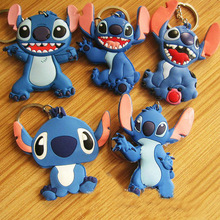 5pcs Anime Stich Keyring Key Holder Stitch Keychain Figurine Keyring Gift Birthday Bag Pendant