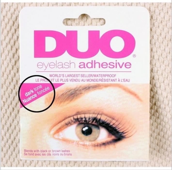 2 Piece New Waterproof DUO Eyelash Glue White & Black Clear Adhesive