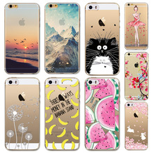 Present Phone Skin Beautiful Cute Father Christmas Pattern Ultra Thin Soft Cover Case For iPhone 5 5S