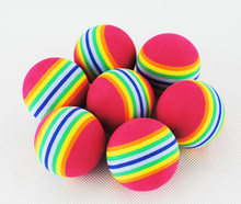 15x Rainbow Stripe FOAM Sponge Golf Balls Swing Practice Training Aids Ball