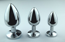 1pcs waterproof 80*35*33mm Metal Anal Toys Smooth Touch Butt Plug Stainless Steel Anal Plug Sex Toys Sex Products For woman Men