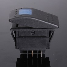 Audew 12V 20A LED ON OFF illuminated Rocker SPST Switch Car Van Dash Boat Marine LIGHT
