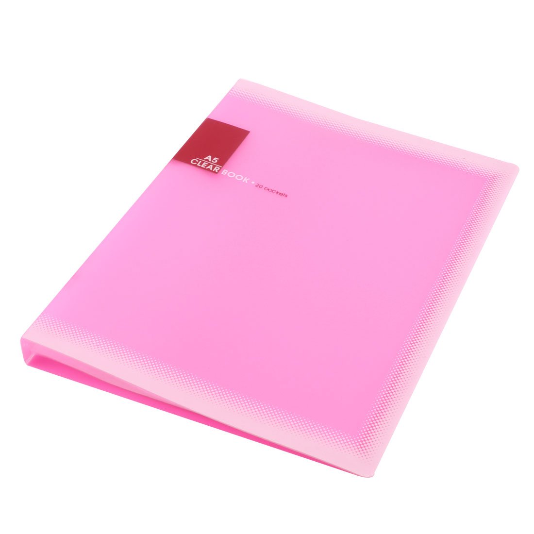 2015 3 Sets X Plastic A5 Paper 20 Pockets File Document Folder Holder, Pink