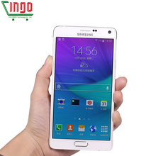 100 Original Samsung Galaxy Note 4 Samsung N9100 N910F 4G LTE1440 x 2560 5 7 32GB