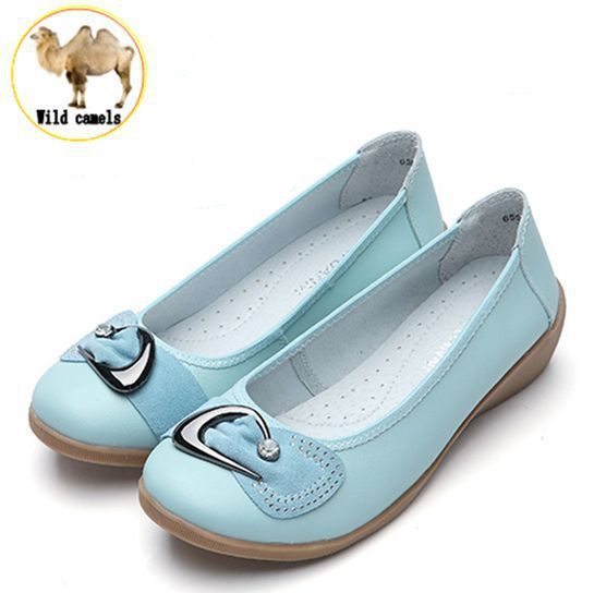 2015 Women Flats Shoes Woman Genuine Leather Mother Shoes Moccasins Women s Soft Leisure Flats Loafers