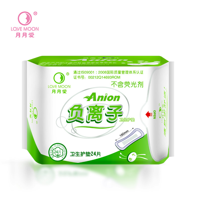 Description Picture 6 of item10 Packs Anion  Love Moon Sanitary Pads 100% Cotton Anion Pads Anion Strip Panty Liner Feminine Hygiene Product